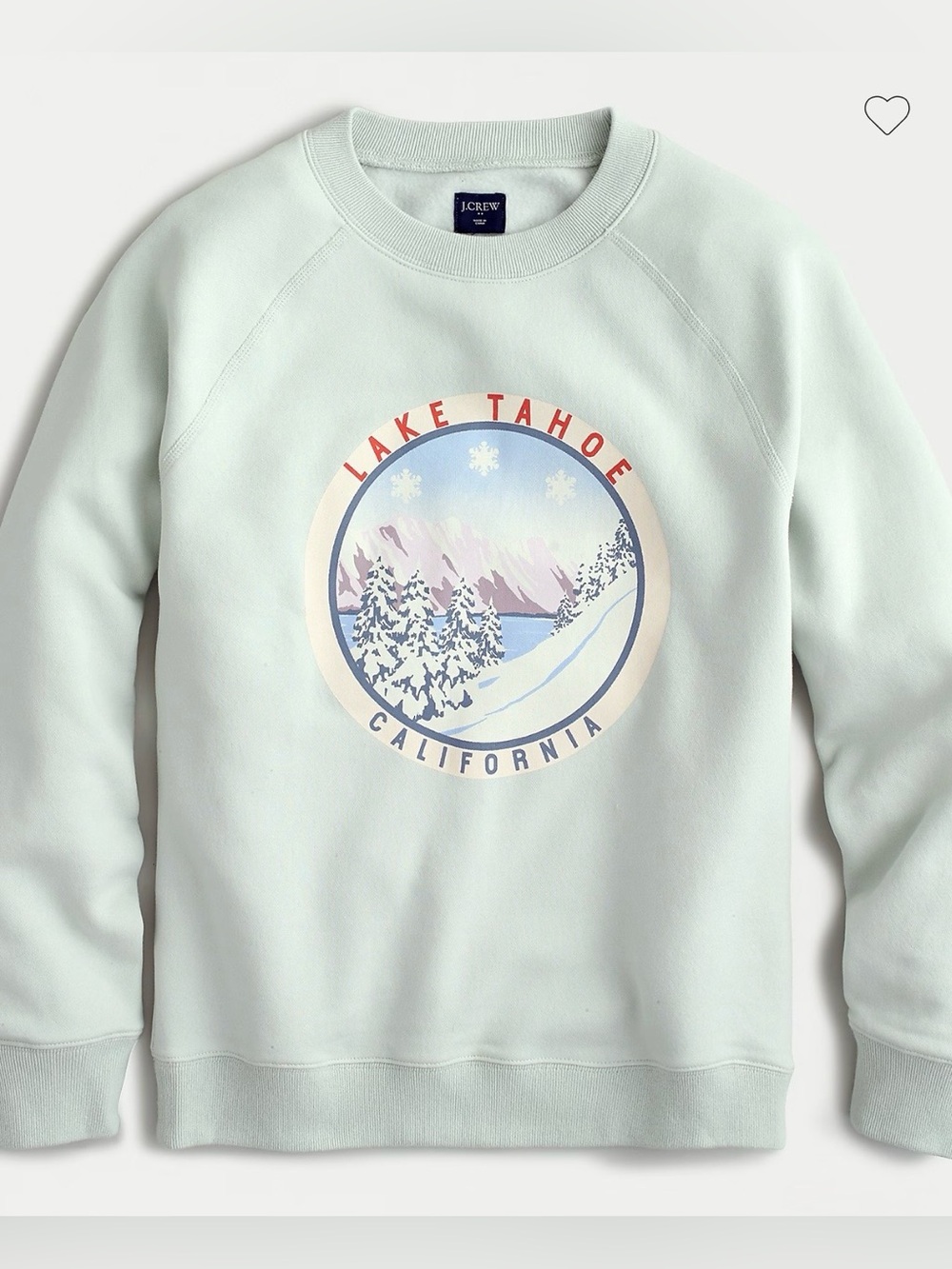 J. Crew Lake Tahoe Fleece Pullover Sweatshirt